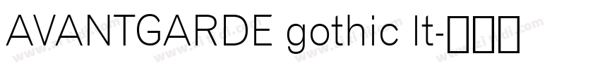 AVANTGARDE gothic lt字体转换